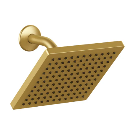 HDG Single Handle Wall Mount 1-Spray Bathtub Shower Faucet with Rain Shower Head in Matte Gold (New) - Image 2