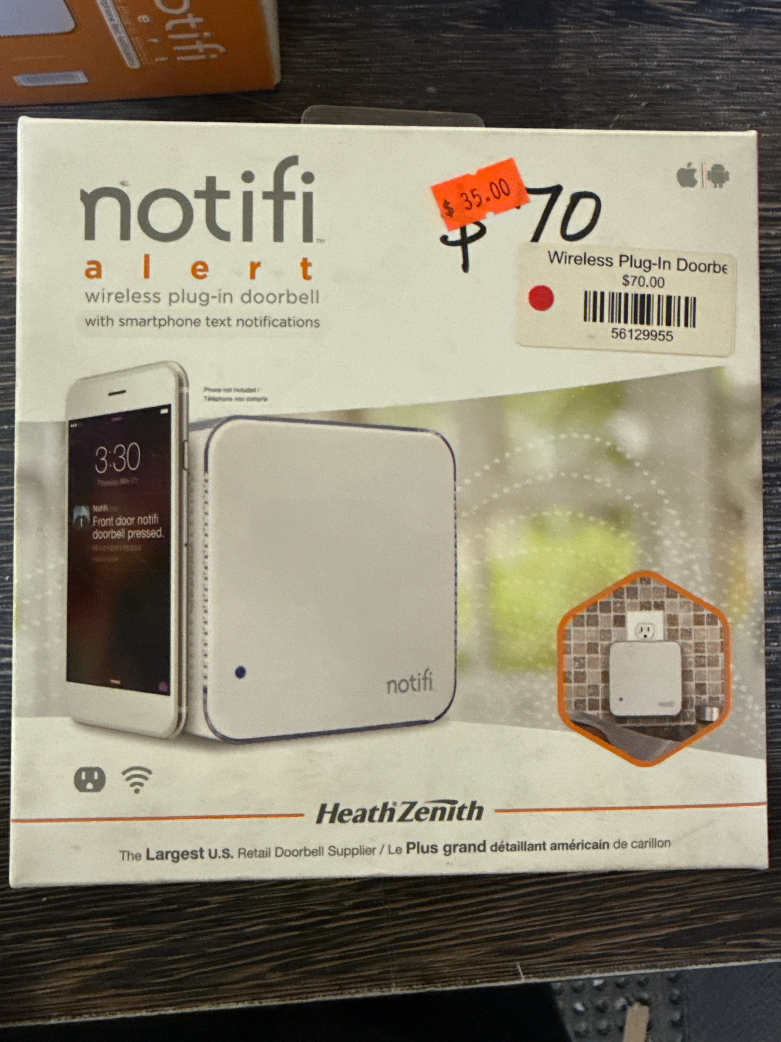 Heath Zenith Alert Wireless Plug-In Door Bell Kit (New) - Image 2