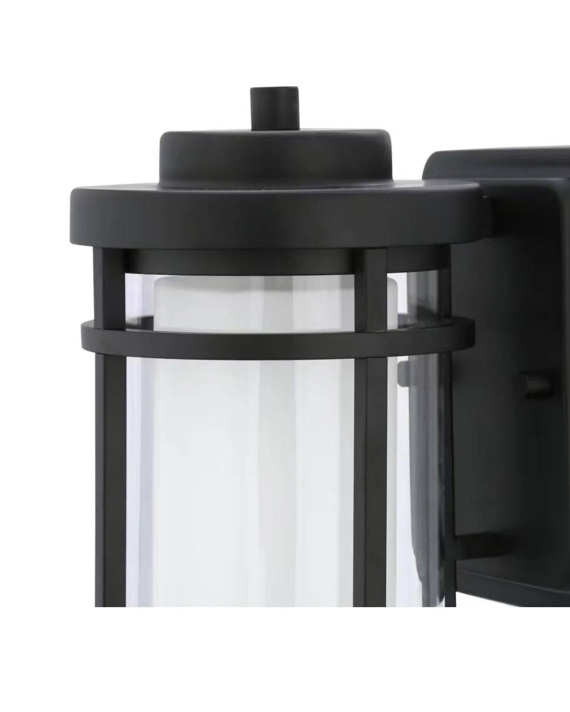 8.3-inch H 1-Light Outdoor Black Exterior Integrated LED Wall Lantern Sconce (new) - Image 3
