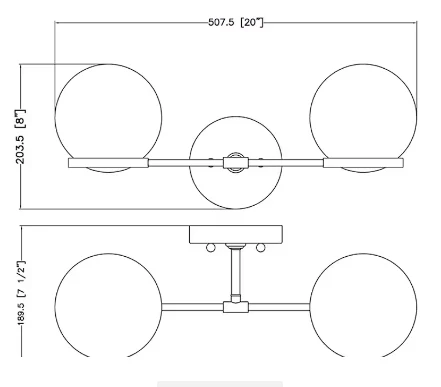 Home Decorators Collection Savina 2-Light LED Bathroom Vanity Light Fixture with Opal Glass and Brushed Gold Finish - Image 5