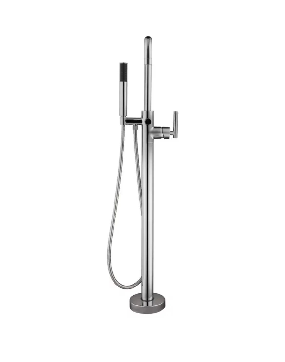 Kaylyn Single-Handle Floor Mounted Tub Filler Faucet and Handheld Shower in Polished Chrome (new) - Image 3