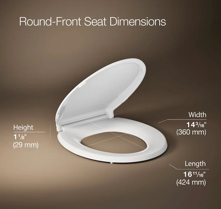 Kohler Cachet ReadyLatch Round-Front Bowl Quiet Close Toilet Seat (new) - Image 2