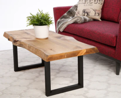 Live Edge Steel U-Shaped Furniture Legs - Image 3