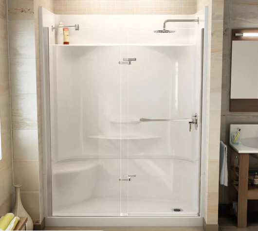 MAAX Essence AcrylX Shower Base - Left Drain, Right Seat - Image 2