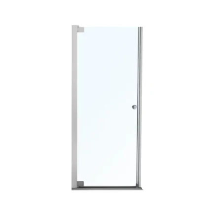 MAAX Insight 31.5 - 33.5W (Adjustable Width) x 67H Frameless Pivot Shower Door in Chrome with Clear Glass (New)