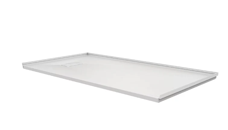 MAAX Stonea 60L x 36W Solid Surface Universal Shower Base in White with Concealed End Drain (NEW)