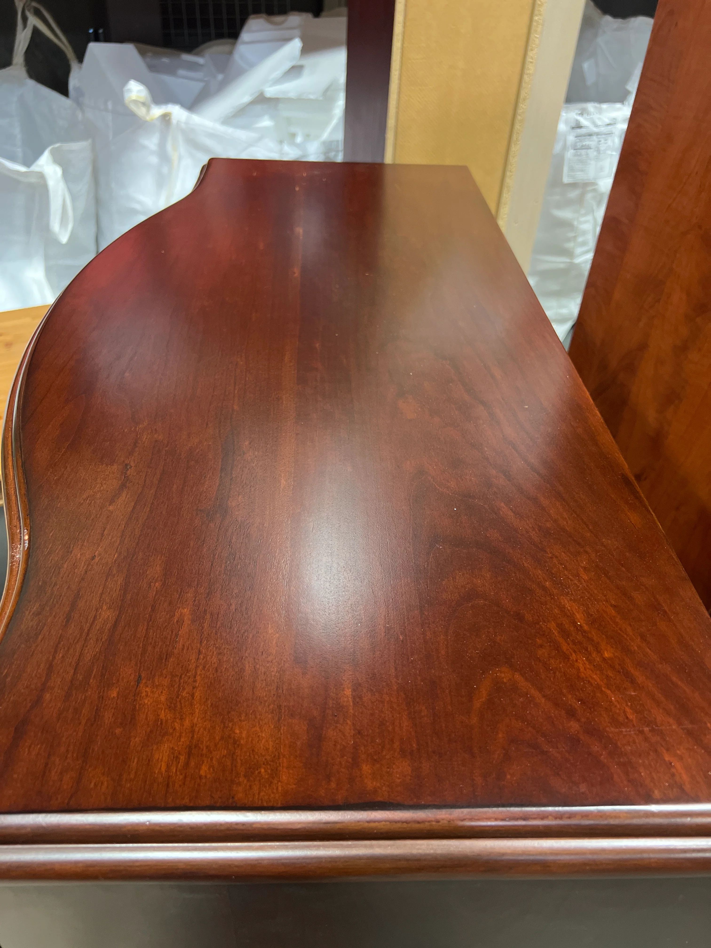 Mahogany/Cherry Tone 5 Drawer Dresser (used) - Image 4