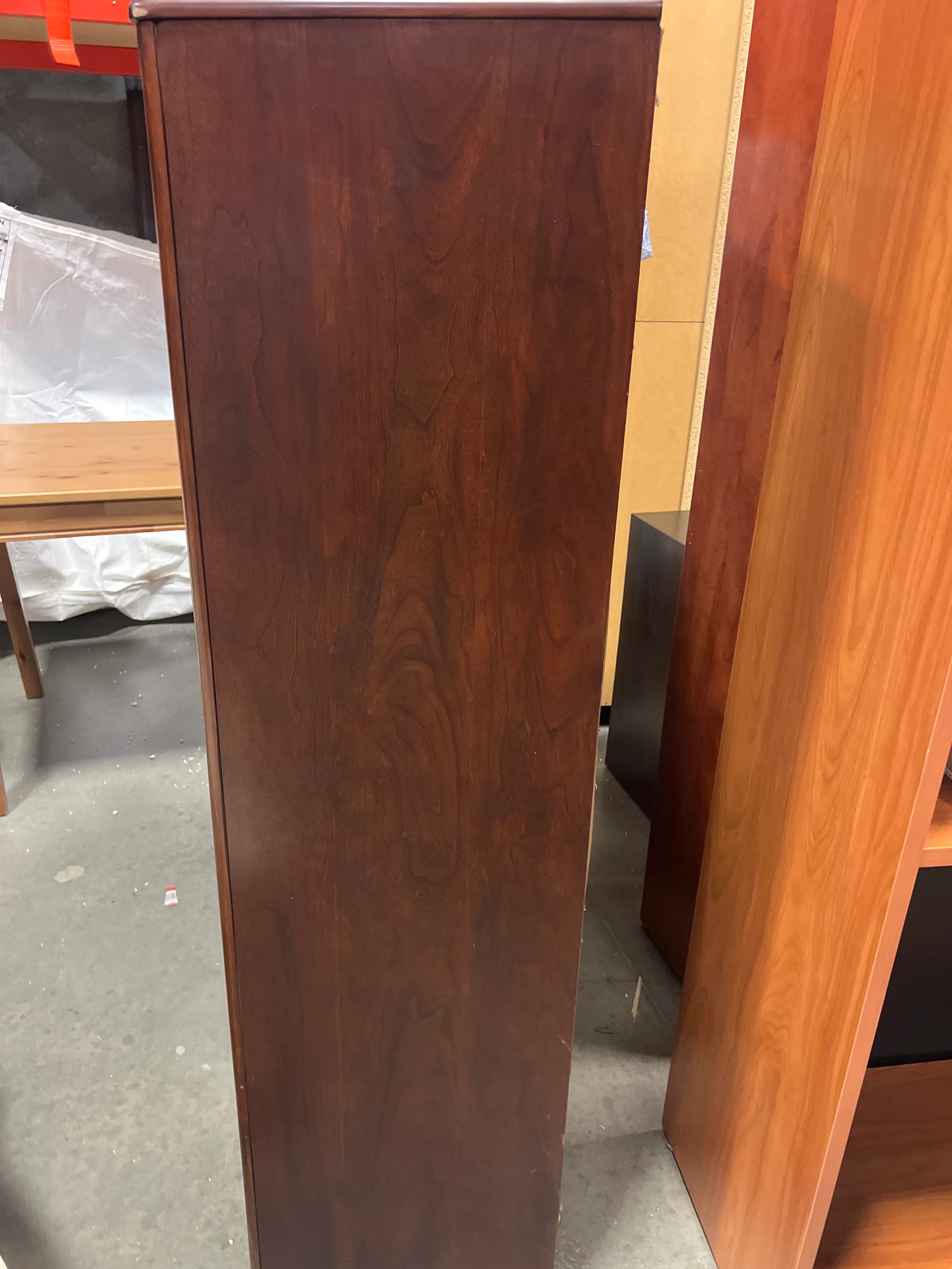 Mahogany/Cherry Tone 5 Drawer Dresser (used) - Image 5