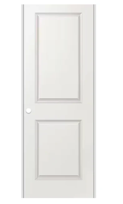 Masonite 28-inch x 80-inch x 4 9/16-inch RAB 2-Panel Hollow Core Single Prehung Interior Door RH (NH)
