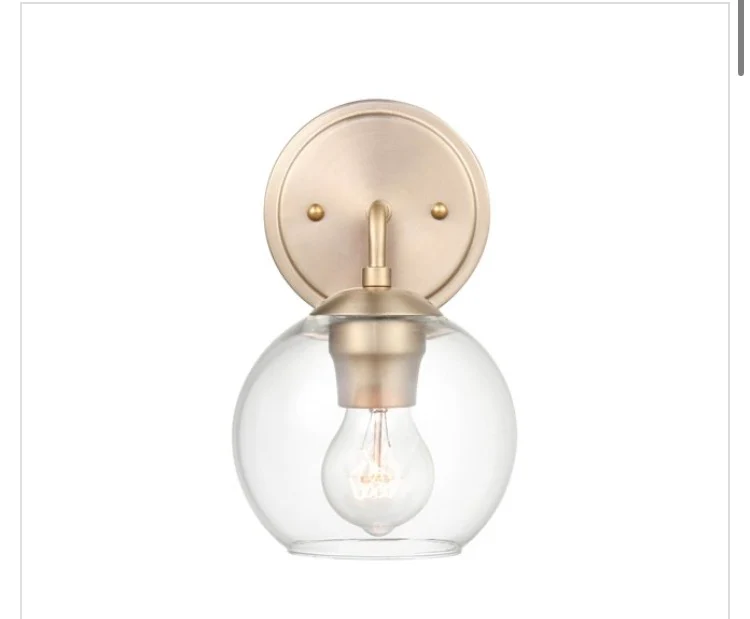 Millennium Lighting 1-Light Gold Modern/Contemporary Vanity Light