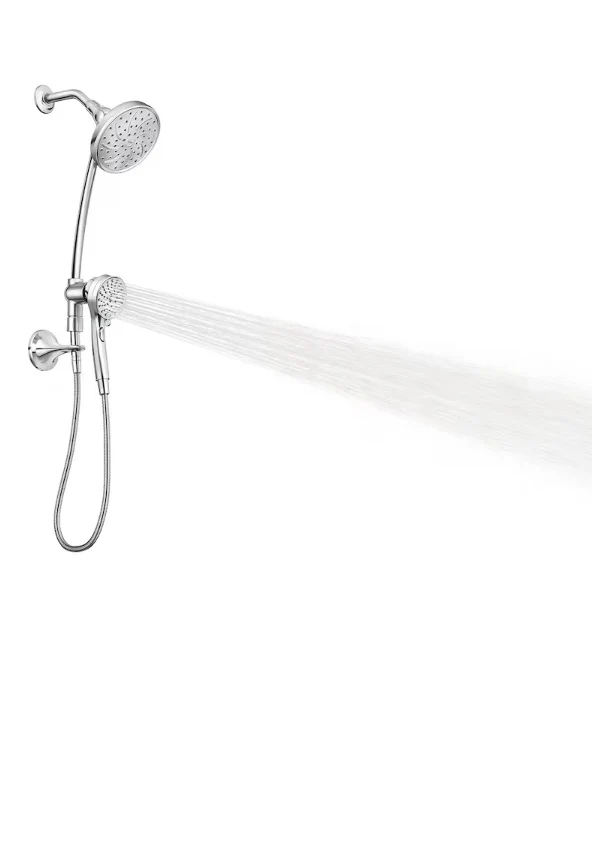 MOEN Attract 6-Setting Rain Shower and Handheld Shower Head with Magnetic Dock and Slide Bar in Chrome (New) - Image 2