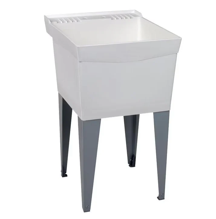 MUSTEE Utilatub Laundry Tub Floor Mount 20-inch x 24 Inch (New)