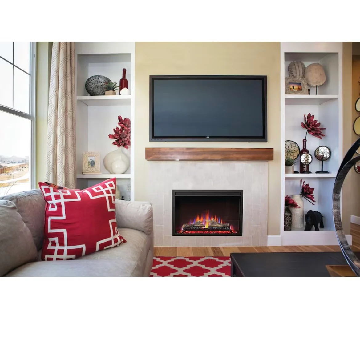 Napoleon Cineview 30-inch Wide Recessed Wall Mount Electric Fireplace Insert (new) - Image 2