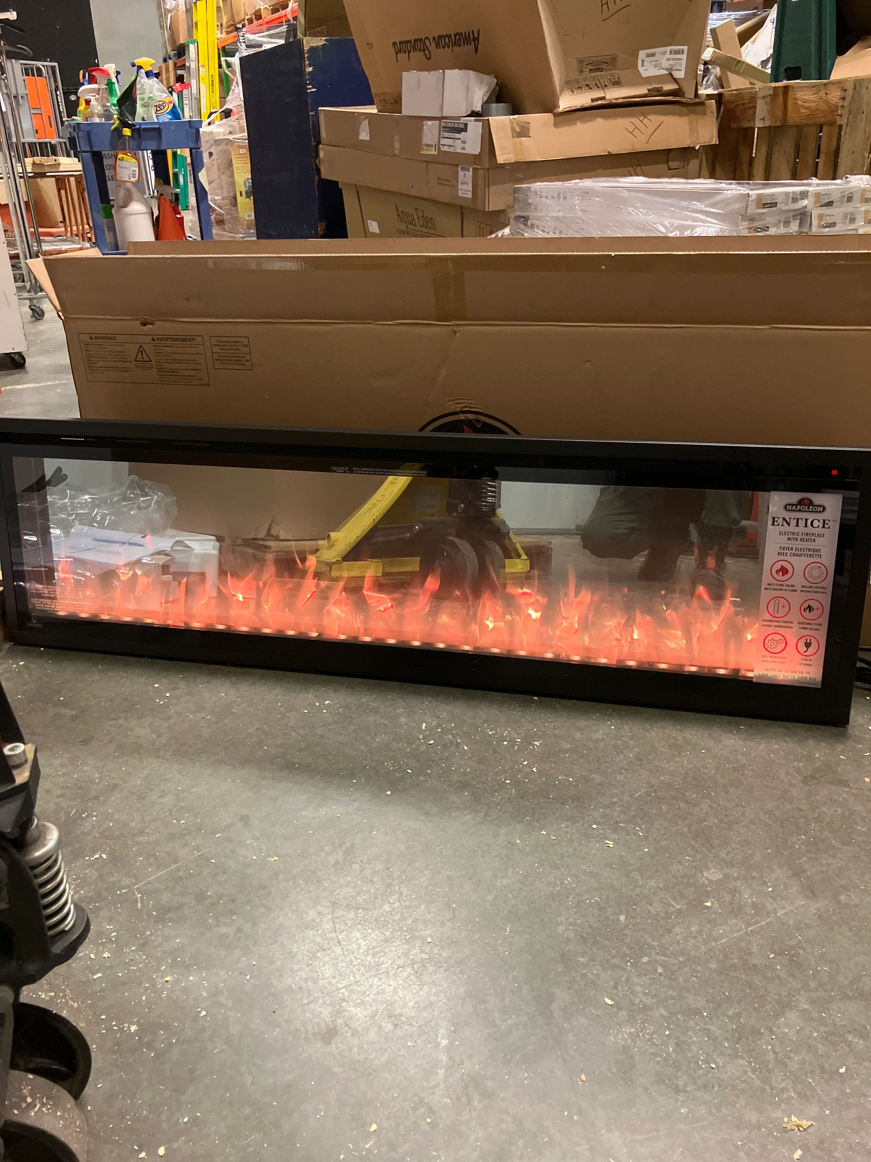 Napoleon Entice 60 Wall-Hanging Electric Fireplace (New) - Image 2