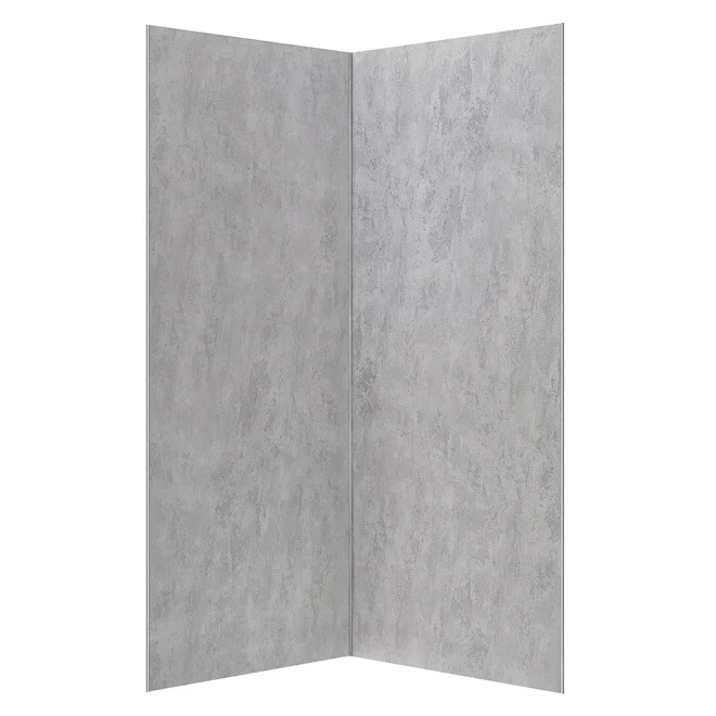 Ove Decors Lotus 31-in x 74-in Grey Concrete Finish Shower Panel (new) - Image 3