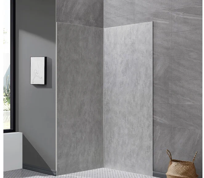 OVE Decors Lotus 31-in x 74-in Grey Concrete Finish Shower Panel (New) - Image 2