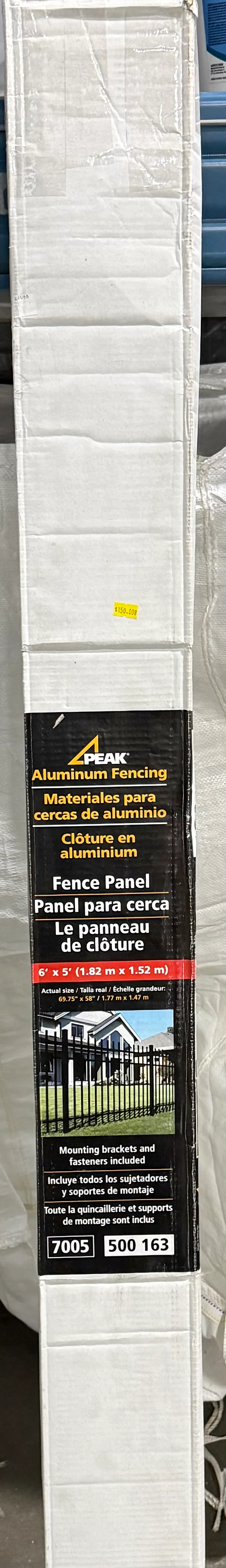Peak Aluminum Metal Fence Panel Black - Image 3