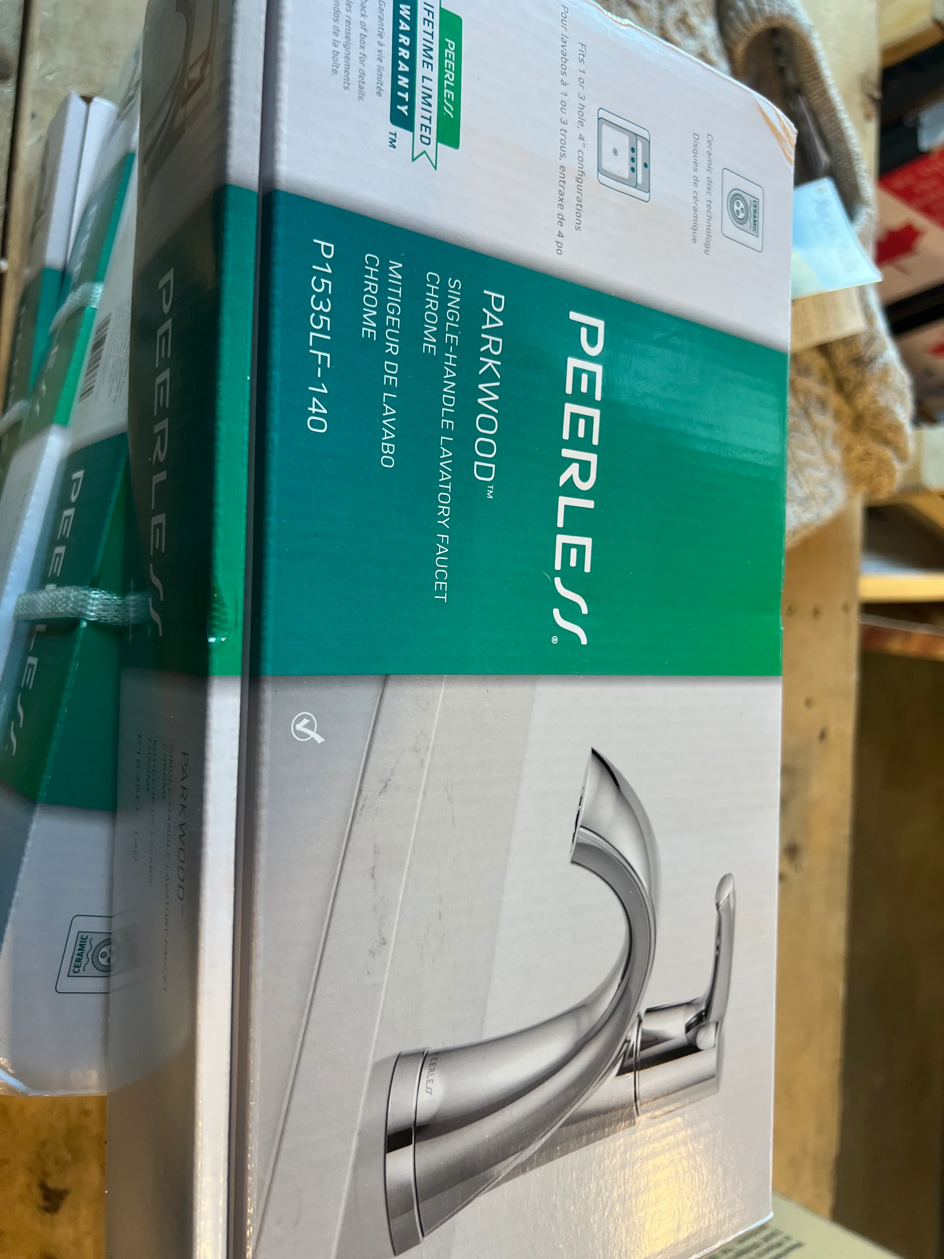 Peerless Parkwood Single Handle Bathroom Faucet in Chrome (new) - Image 2