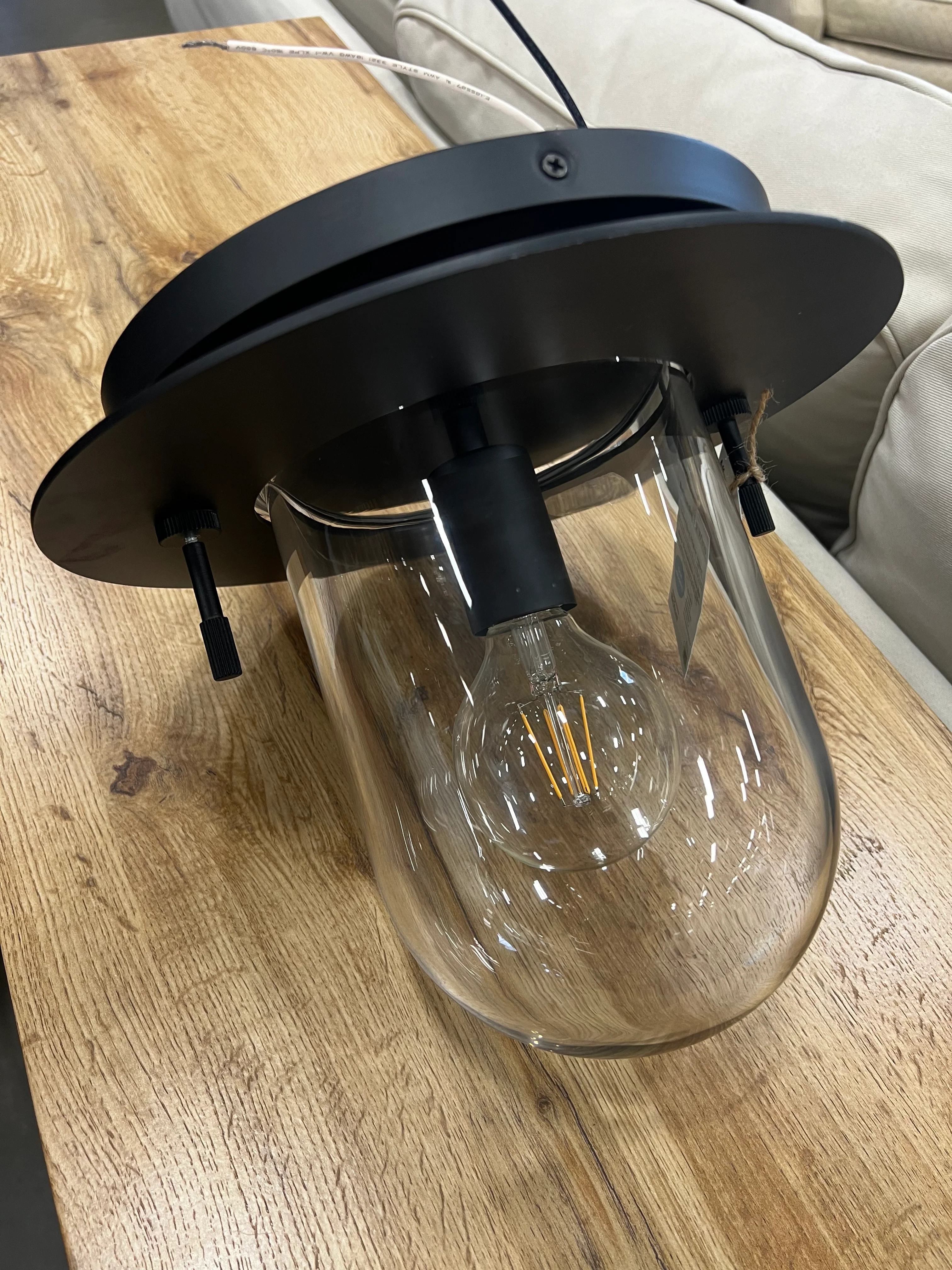 Matte Black Dome Flushmount - Image 3
