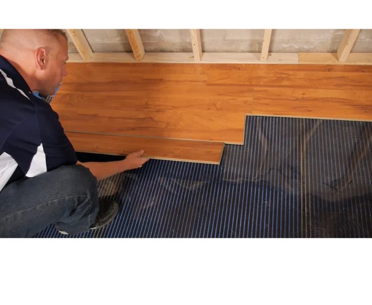 QuietWarmth 1.5 ft. x 5 ft. 120V Floor Heating System for Laminate, Vinyl, and Floating Floors (7.5 sq. ft.) New* - Image 2