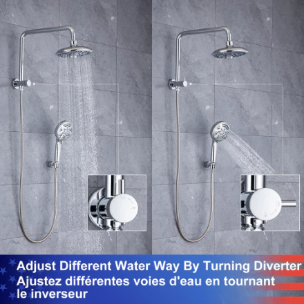 RAINLEX Single-Handle Shower System with Handshower - Image 3
