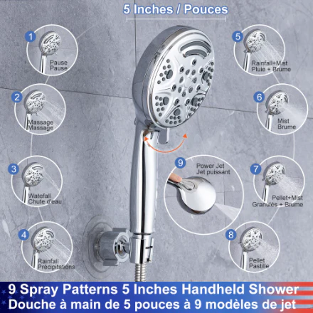 RAINLEX Single-Handle Shower System with Handshower - Image 4