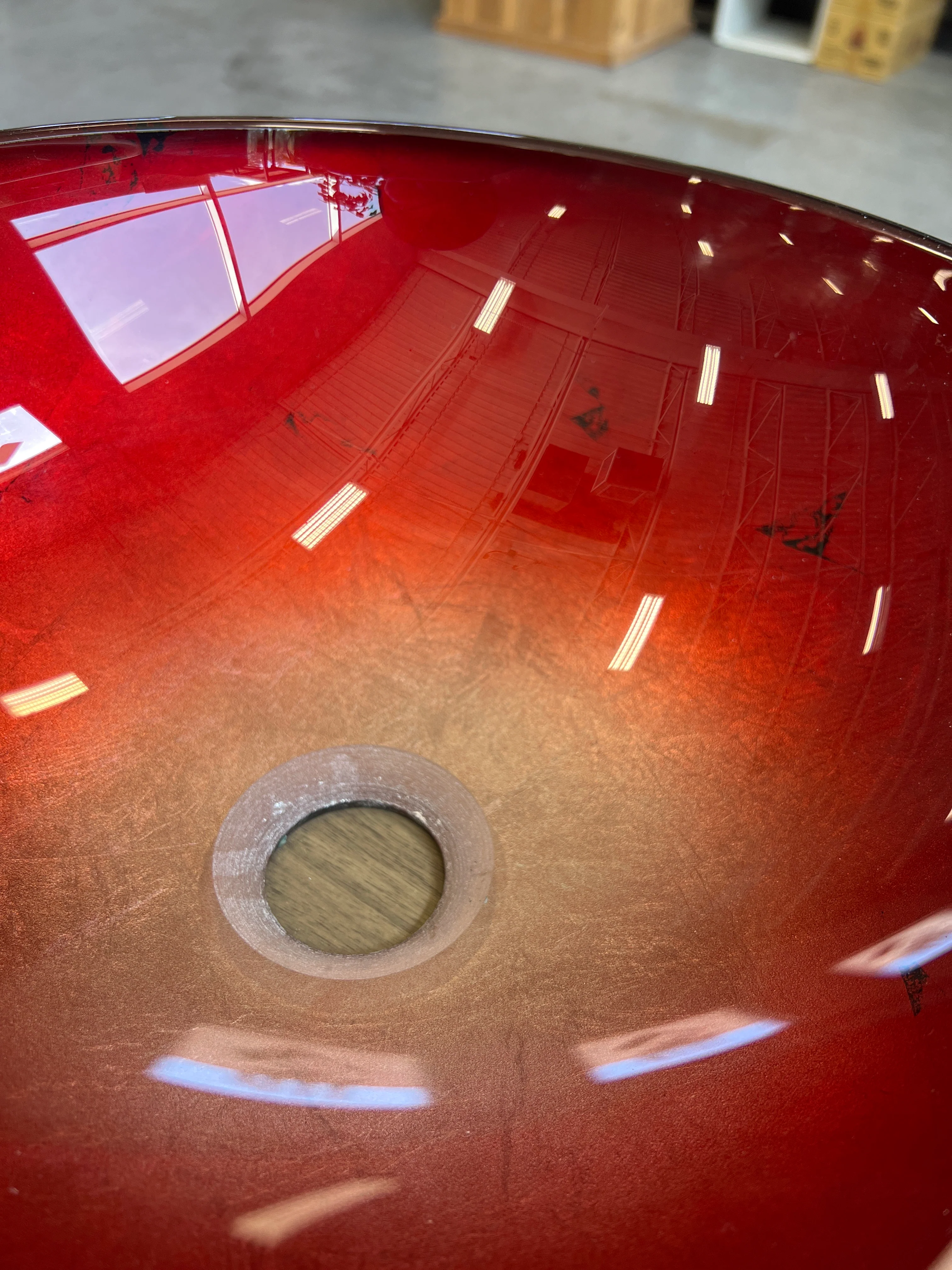 Red Glass Vessel Sink (new) - Image 3