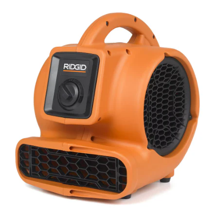 RIDGID Air Mover 600 CFM Portable Floor Dryer & Blower Fan with Power Outlets (New)