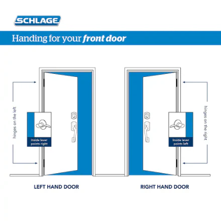 Schlage Addison Trim Satin Nickel Entry Exterior Door Handleset and Accent Door Lever Rated AAA Security (New) - Image 4