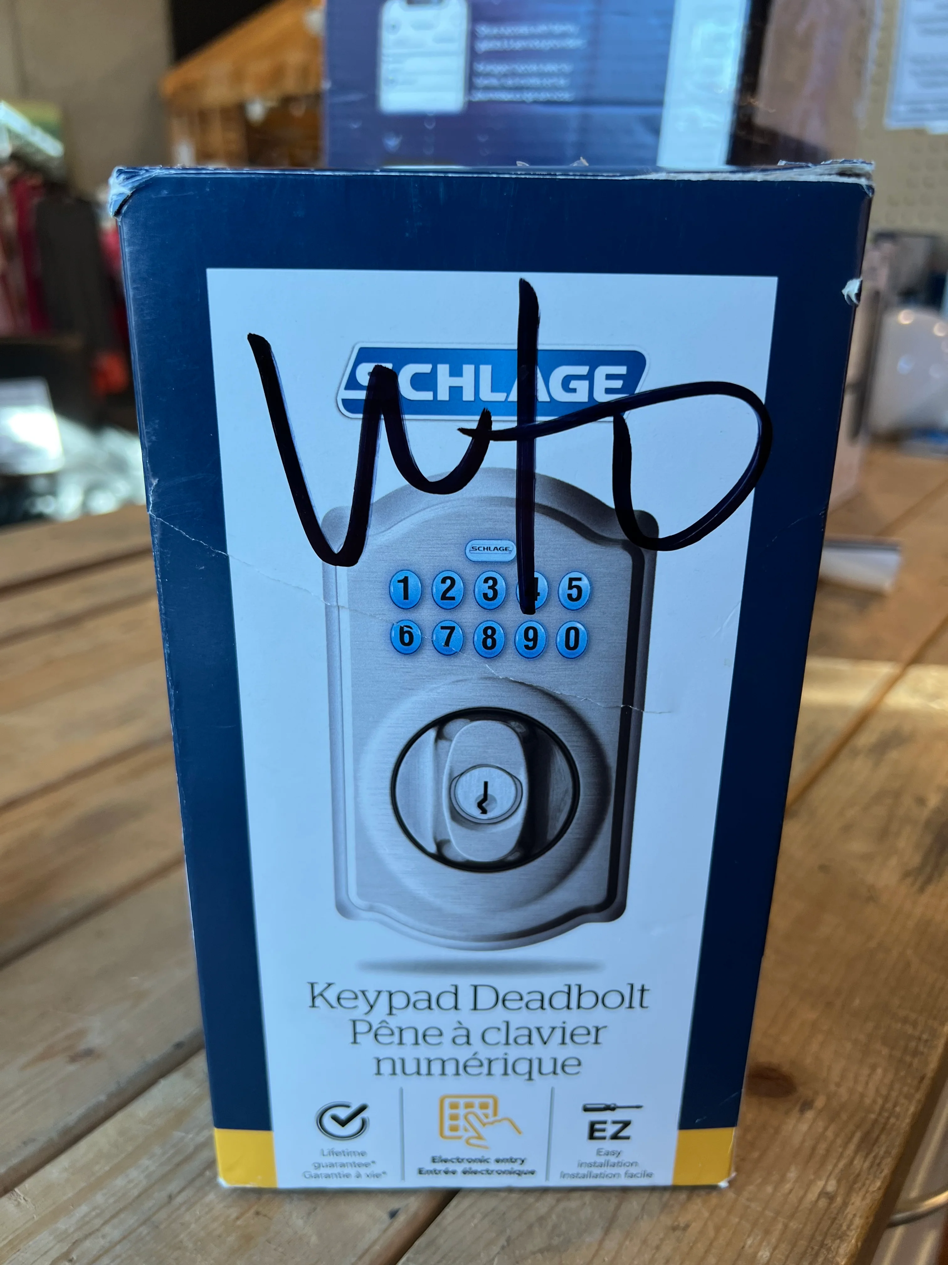 Schlage Camelot Satin Nickel Electronic Deadbolt Keyless Entry Keypad Rated AAA (new) - Image 3
