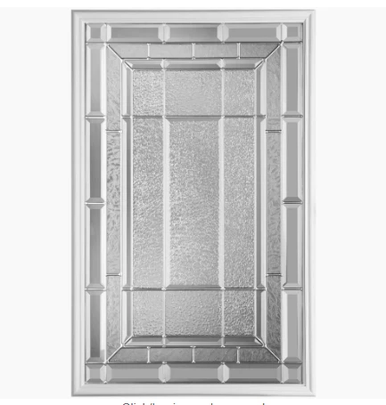 “Sequence” 22” x 36” Nickel Decorative Glass Insert