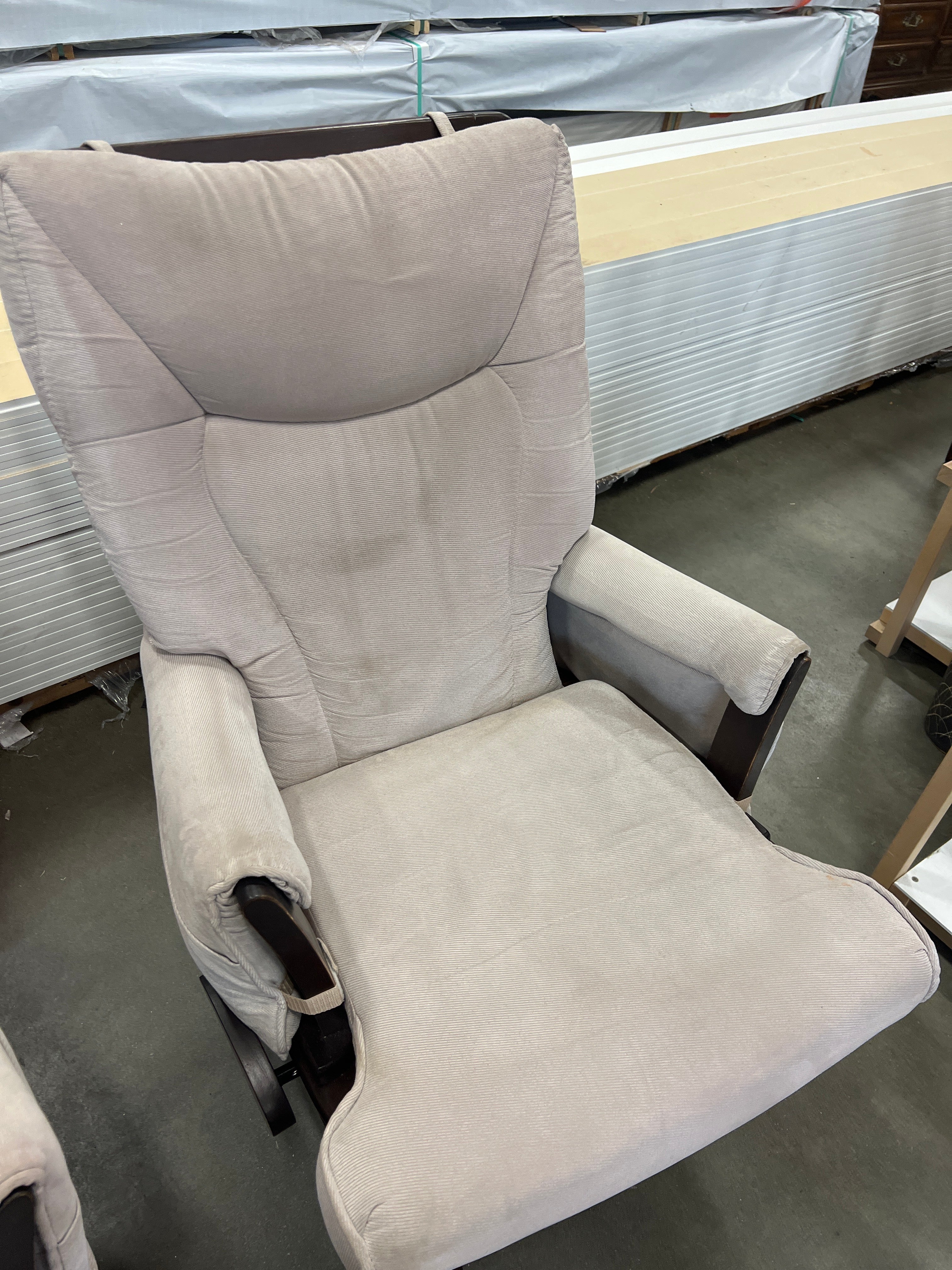 Beige Wooden Rocking Chairs - Image 6
