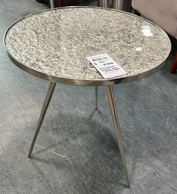 Silver Side Table