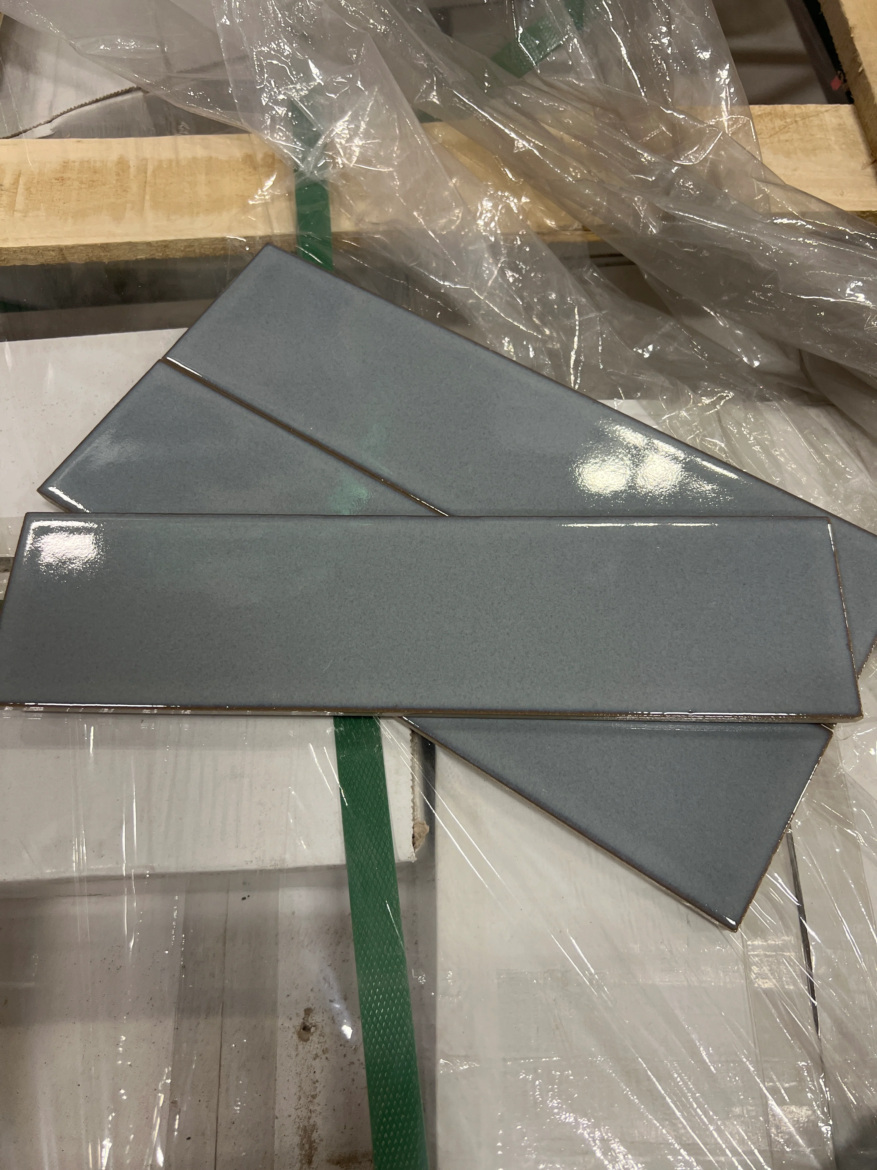 Smoke Blue Grey Plank Wall Tile (new) - Image 2