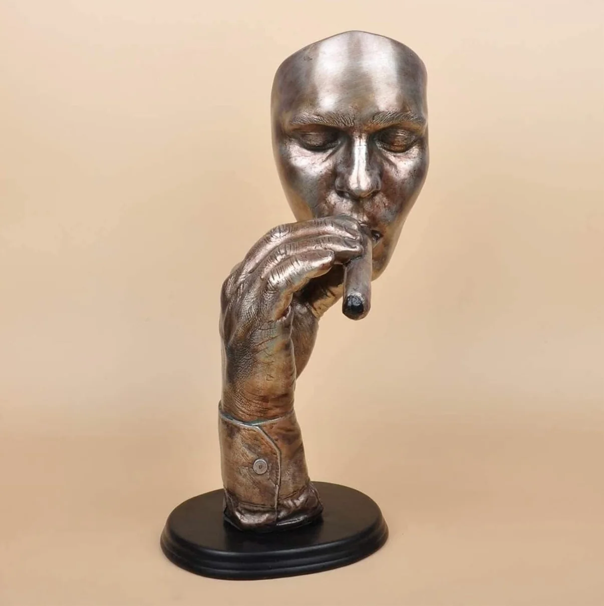 John Cutrone Smoking Cigarette Statue