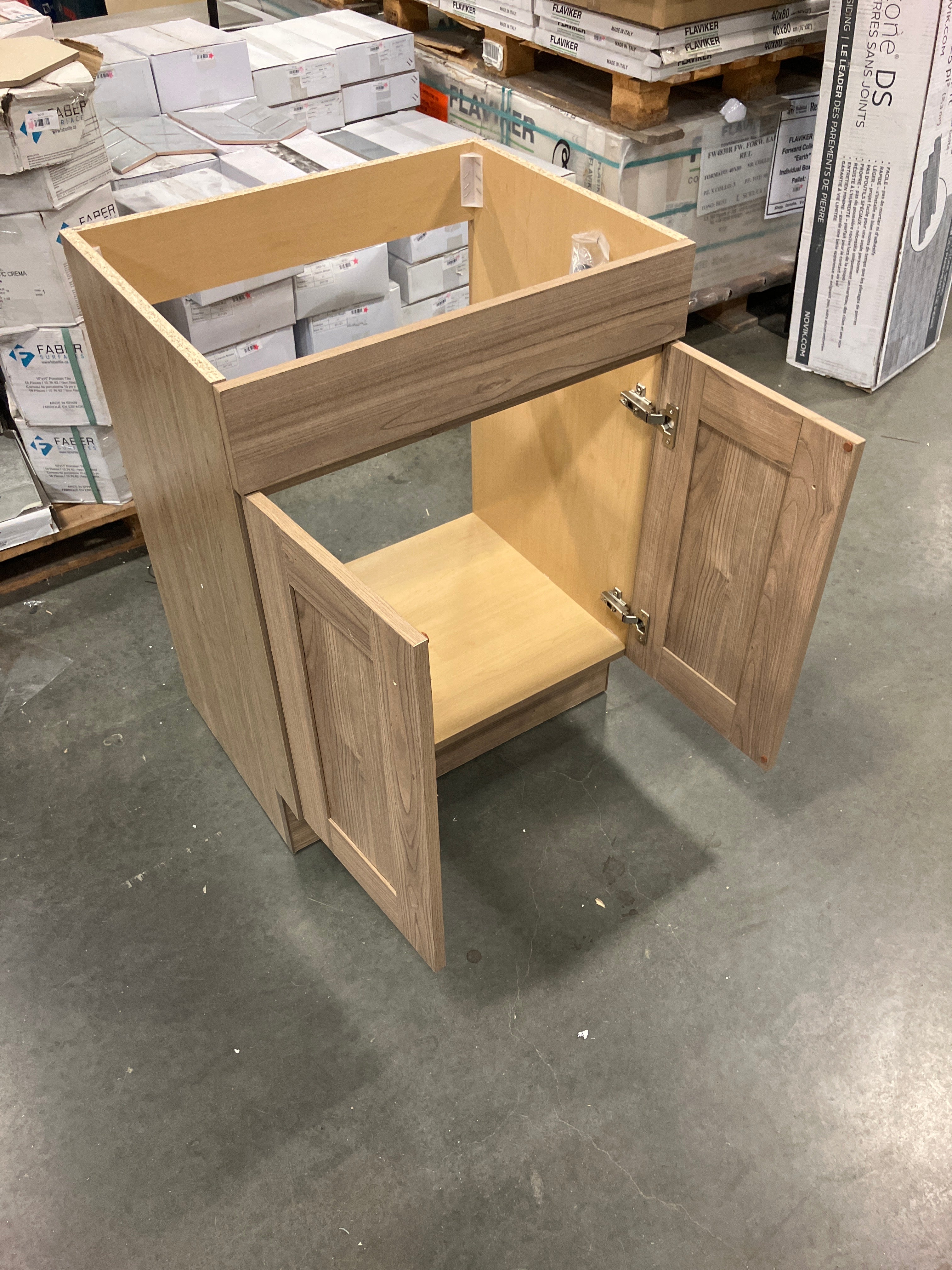 St. Paul Addison 24.25 in. W x 18.75 in. D Bath Vanity base in Sand Elm (New) - Image 3