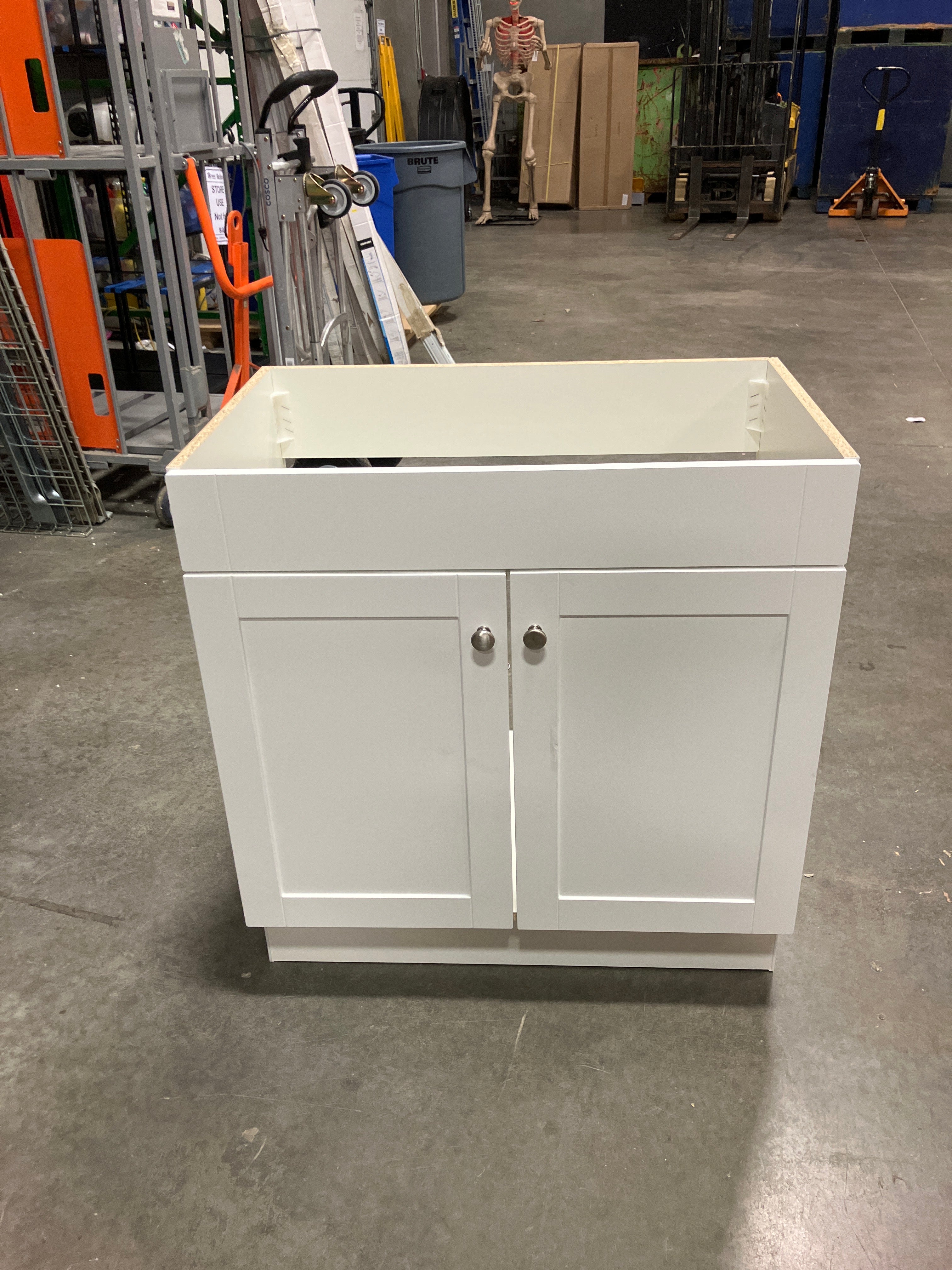 St. Paul Addison 30.25-inch W x 33-inch H x 18.75-inch D Bathroom Vanity Base in White