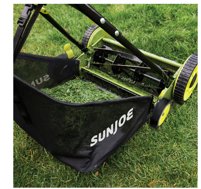 Sun Joe Mow Joe 18-inch Manual Reel Lawn Mower with Grass Catcher - Image 2
