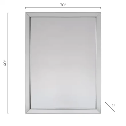 The Tangerine Mirror Company The Royal 30-inch x 40-inch Mirror on Mirror - Image 3