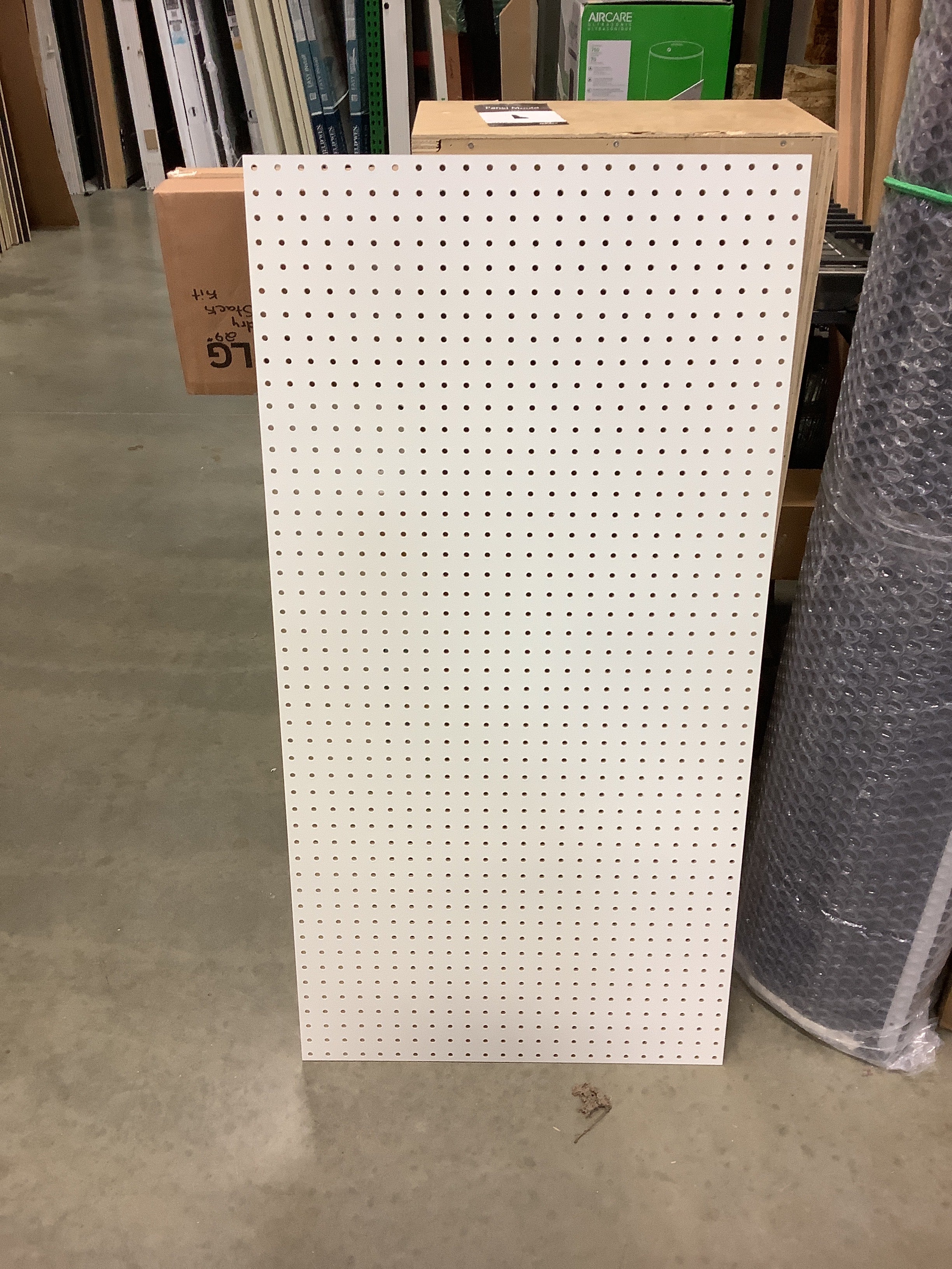 Triton (4) 24 In. W x 48 In. H x 1/4 In. D White Tempered Round Hole Pegboards (New) - Image 3