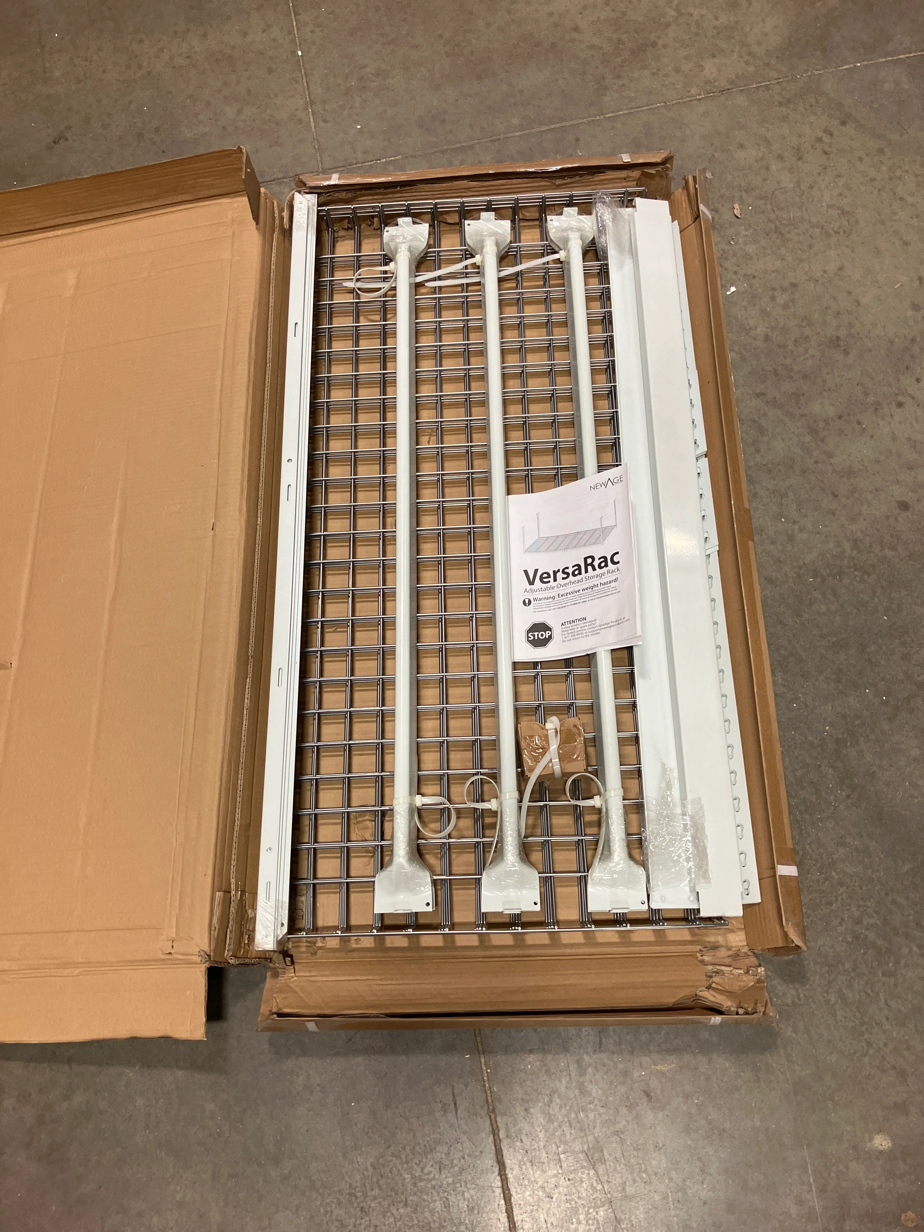 NewAge Products VersaRac 4'x8' Adjustable Overhead Rack - Image 3
