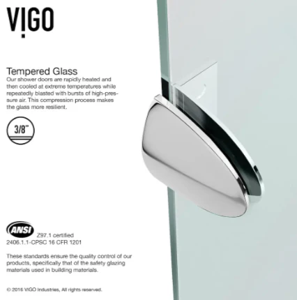 VIGO Gemini Corner Shower Enclosure - Image 5