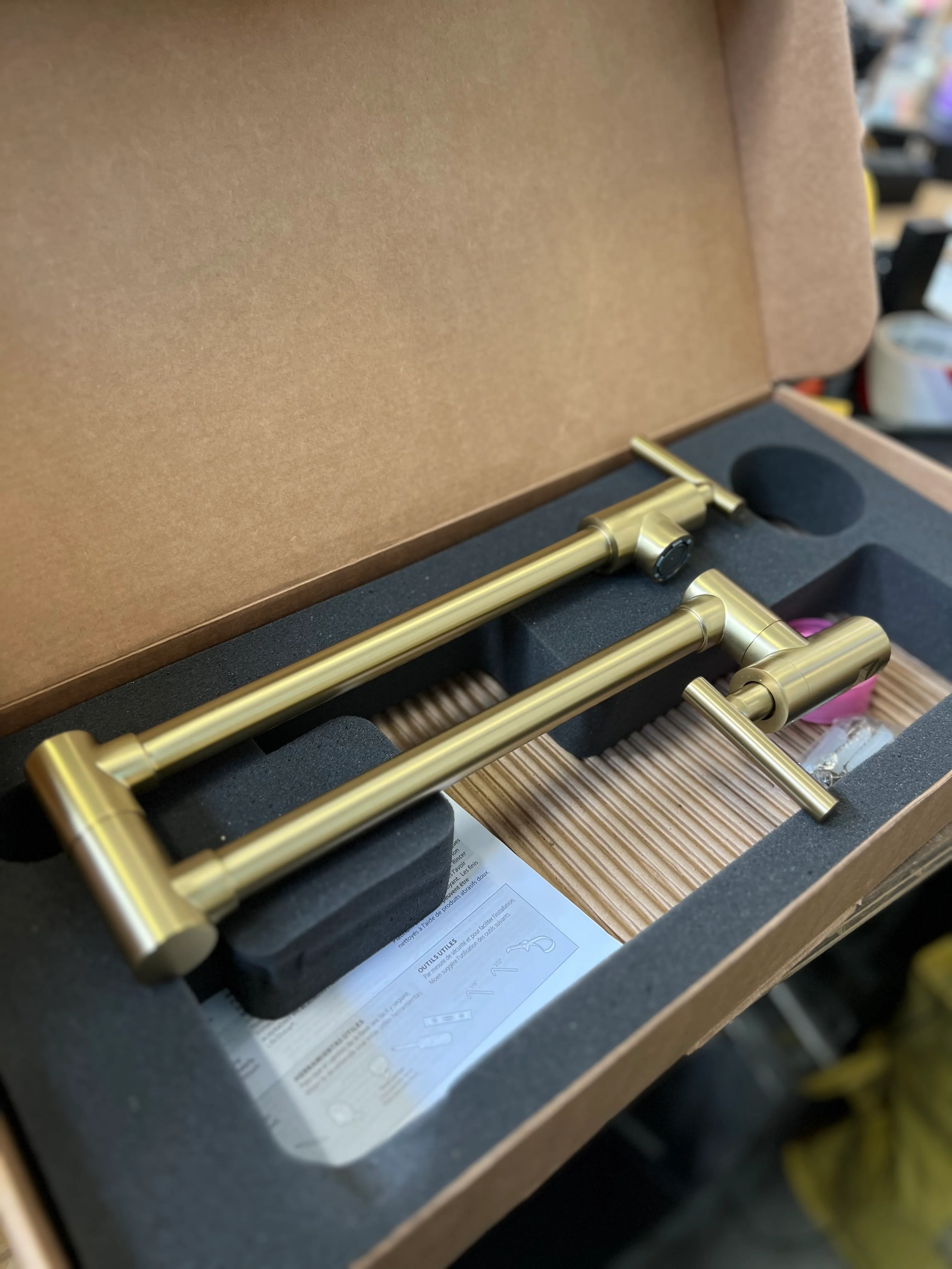 Wall Mounted Gold Pot Filler - Image 3
