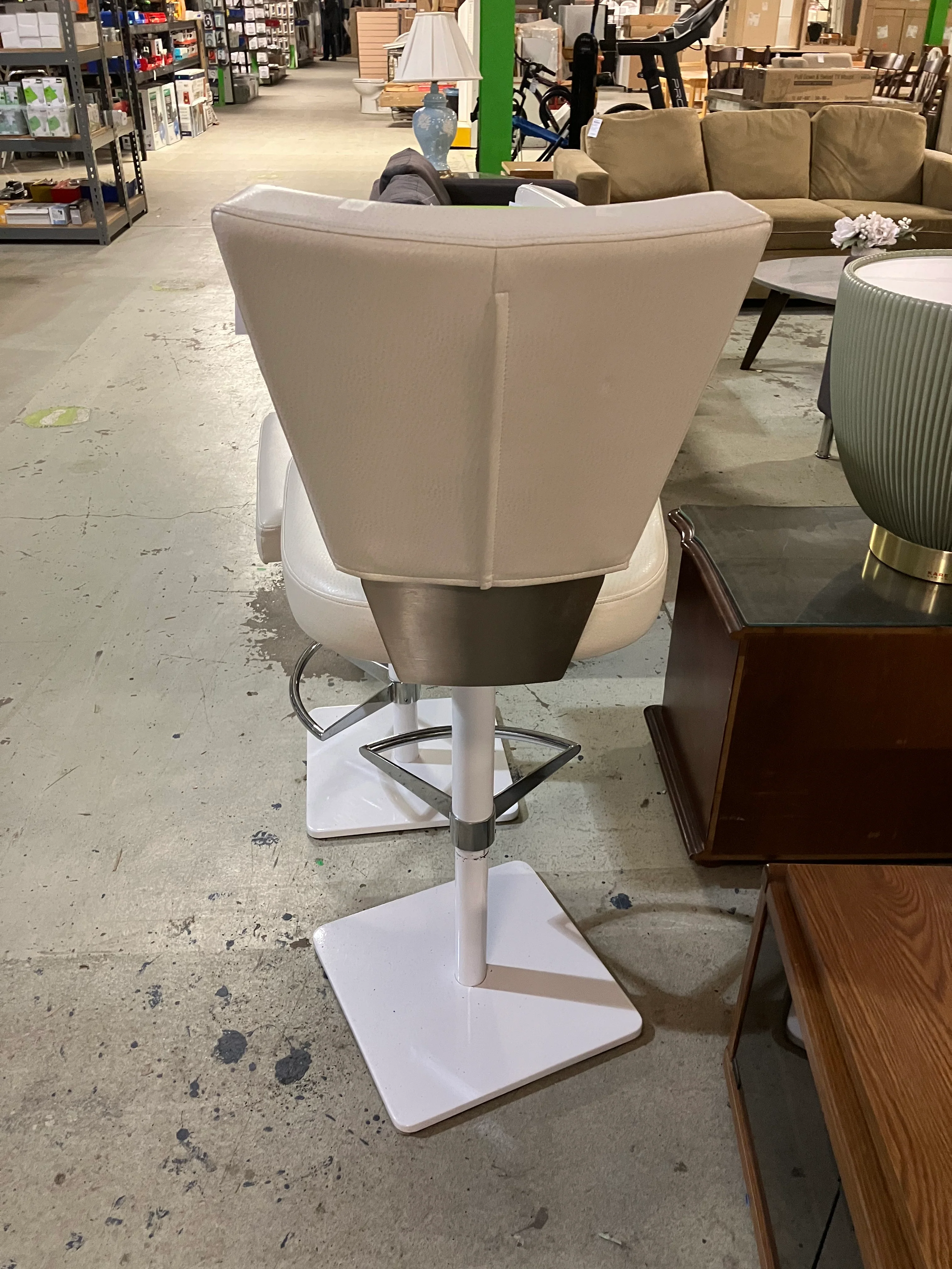 White Bar Stool - Image 6