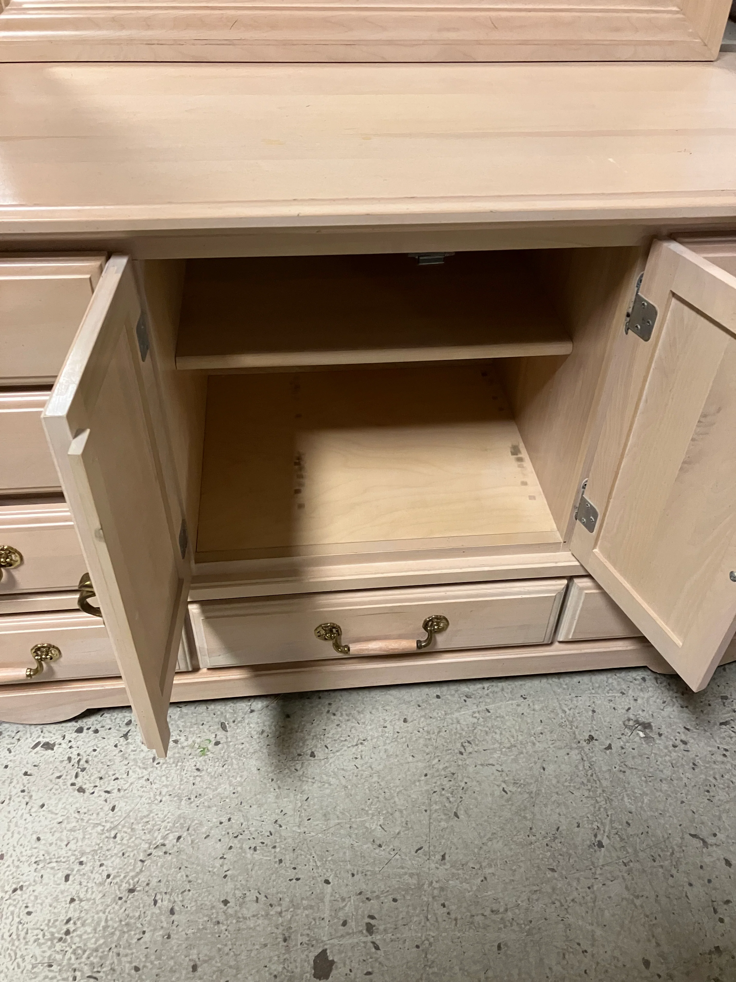 Wood Dresser with Mirror - Image 5
