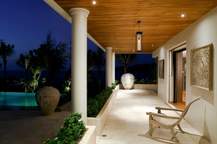 Z-Lite Dunbroch Contemporary Black 1 Light 26.75 inch Outdoor Chain Mount Ceiling Fixture - Image 2
