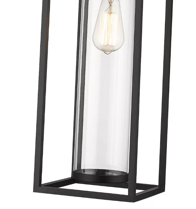 Z-Lite Dunbroch Contemporary Black 1 Light 26.75 inch Outdoor Chain Mount Ceiling Fixture - Image 3